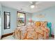 Bedroom with double bed, light blue walls, and window at 205 56Th Ave. N, North Myrtle Beach, SC 29582