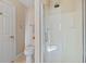 Clean bathroom with a toilet and a large glass shower at 209 Hillside Dr. N # 204, North Myrtle Beach, SC 29582