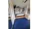 Main bedroom with king-size bed, dresser, and blue-painted floor at 2228 Oyster Cove, Murrells Inlet, SC 29576