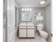 Simple bathroom with vanity and shower at 2801 S Ocean Blvd. # 1131, North Myrtle Beach, SC 29582
