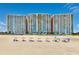 Oceanfront building with beach access and umbrellas at 2801 S Ocean Blvd. # 1131, North Myrtle Beach, SC 29582