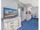 Small kitchenette with microwave and mini-fridge at 2801 S Ocean Blvd. # 1131, North Myrtle Beach, SC 29582