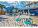 Seating area with tables and stools at 2801 S Ocean Blvd. # 1131, North Myrtle Beach, SC 29582