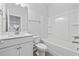 Clean bathroom with a shower/tub combo and white vanity at 2871 Ellesmere Circle, Myrtle Beach, SC 29579