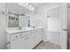 Bright bathroom with double sink vanity and tiled walk-in shower at 2871 Ellesmere Circle, Myrtle Beach, SC 29579