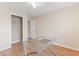 Bedroom with hardwood floors, closet, and glass desk at 320 Muirfield Rd., Myrtle Beach, SC 29588