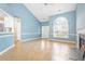 Living room featuring hardwood floors and fireplace at 320 Muirfield Rd., Myrtle Beach, SC 29588