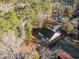 Aerial view showing house and surrounding trees at 34 Pipedown Way, Pawleys Island, SC 29585