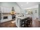 Modern kitchen with white cabinets, stainless steel appliances, and an island at 34 Pipedown Way, Pawleys Island, SC 29585