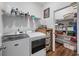 Laundry room with washer, dryer and shelving at 34 Pipedown Way, Pawleys Island, SC 29585