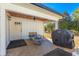 Covered patio with fire pit and built-in grill at 35 Easter Lilly Ct., Murrells Inlet, SC 29576