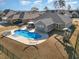 Aerial view of home with pool and slide at 3737 Kingsley Dr., Myrtle Beach, SC 29588