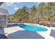 Private backyard oasis with a kidney-shaped pool at 3737 Kingsley Dr., Myrtle Beach, SC 29588