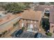 Aerial view of property, showing building and parking at 405 Garden Dr. # 106A, Surfside Beach, SC 29575