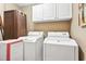 Bright laundry room with washer and dryer at 4323 Lotus Ct. # G, Murrells Inlet, SC 29576