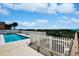 Community pool with ocean view at 4605 S Ocean Blvd. # E-1, North Myrtle Beach, SC 29582