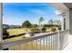 Balcony overlooking the community pool and golf course at 4894 Luster Leaf Circle # 402, Myrtle Beach, SC 29577