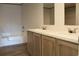 Bathroom with double vanity and garden tub at 5225 Hwy 712, Galivants Ferry, SC 29544