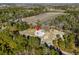 Aerial view showcasing the house's location and property size at 5300 Juniper Bay Rd., Conway, SC 29527