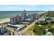 Aerial view showcasing oceanfront location and proximity to amenities at 5308 N Ocean Blvd. # 601, Myrtle Beach, SC 29577