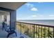 Balcony with ocean view and comfortable seating for relaxation at 5308 N Ocean Blvd. # 601, Myrtle Beach, SC 29577