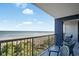 Relaxing balcony offering breathtaking oceanfront views at 5308 N Ocean Blvd. # 601, Myrtle Beach, SC 29577