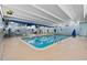 Indoor heated pool and adjacent fitness center at 5308 N Ocean Blvd. # 601, Myrtle Beach, SC 29577