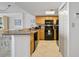 Well-equipped kitchen featuring granite countertops and black appliances at 5308 N Ocean Blvd. # 601, Myrtle Beach, SC 29577