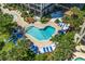 Resort-style pool with plenty of lounge chairs at 5308 N Ocean Blvd. # 601, Myrtle Beach, SC 29577