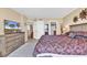 King-size bed in bedroom with ocean view at 5308 N Ocean Blvd. # 701, Myrtle Beach, SC 29577