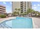 Resort-style pool with plenty of lounge chairs at 5308 N Ocean Blvd. # 701, Myrtle Beach, SC 29577