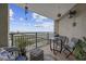 Charming balcony with outdoor seating, plants, and stunning ocean views at 5523 N Ocean Blvd. # 1601, Myrtle Beach, SC 29577