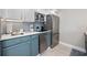 Well-equipped kitchen with stainless steel appliances and stylish cabinetry offers plenty of storage and counter space at 5523 N Ocean Blvd. # 1601, Myrtle Beach, SC 29577
