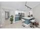 Inviting living space with a modern kitchen, bar seating, and an open layout perfect for entertaining at 5523 N Ocean Blvd. # 1601, Myrtle Beach, SC 29577