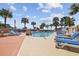 Refreshing pool area with plenty of lounge chairs at 5523 N Ocean Blvd. # 1601, Myrtle Beach, SC 29577