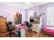 Home office with built-in shelving and hardwood floors at 569 Miromar Way, Myrtle Beach, SC 29588