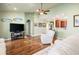 Open living space with hardwood floors and views to kitchen at 569 Miromar Way, Myrtle Beach, SC 29588