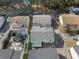 Aerial view of teal house in a neighborhood community at 703 3Rd Ave. S, North Myrtle Beach, SC 29582