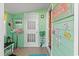 Beach-themed entryway with flamingo decor and welcome signs at 703 3Rd Ave. S, North Myrtle Beach, SC 29582