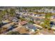 Aerial view showcasing the home's curb appeal and neighborhood setting at 789 University Forest Circle, Conway, SC 29526