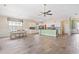 Open concept kitchen and dining area with tile floors at 912 Lorenzo Dr., North Myrtle Beach, SC 29582