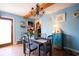 Bright dining room features a table and chairs at 916 Maple St., Mullins, SC 29574