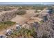 Aerial view of a house and surrounding rural area at 9815 W Highway 19, Loris, SC 29569