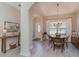 Formal dining room with chandelier and wood table and chairs at 9815 W Highway 19, Loris, SC 29569