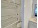 Bathroom with shower/tub combo and toilet at 9820 Queensway Blvd. # 206, Myrtle Beach, SC 29572