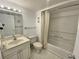 Bathroom with shower/tub combo, toilet and vanity at 9820 Queensway Blvd. # 206, Myrtle Beach, SC 29572