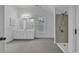 Bathroom features a walk-in shower and modern vanity at 101 Bent Tree Ln., Pawleys Island, SC 29585