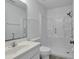 Clean bathroom with a shower/tub combo and white vanity at 101 Bent Tree Ln., Pawleys Island, SC 29585