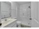 Clean bathroom with a shower/tub combo and white vanity at 101 Bent Tree Ln., Pawleys Island, SC 29585