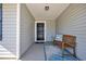 Front porch with a bench and rug at 109 Foxford Dr., Conway, SC 29526